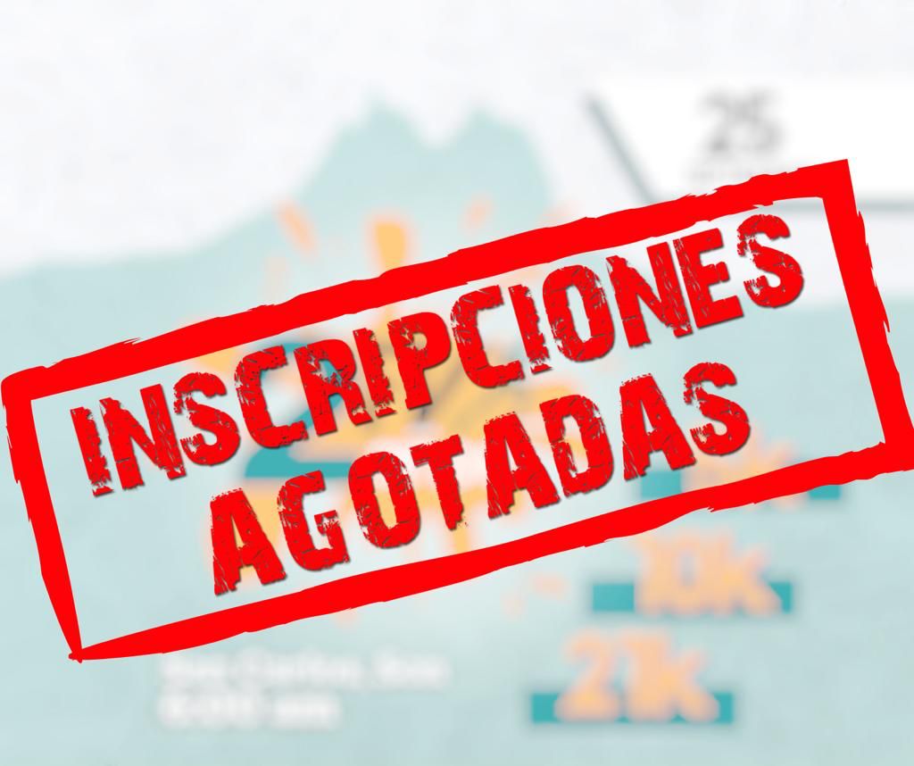 Inscripciones Agotadas! Gracias!